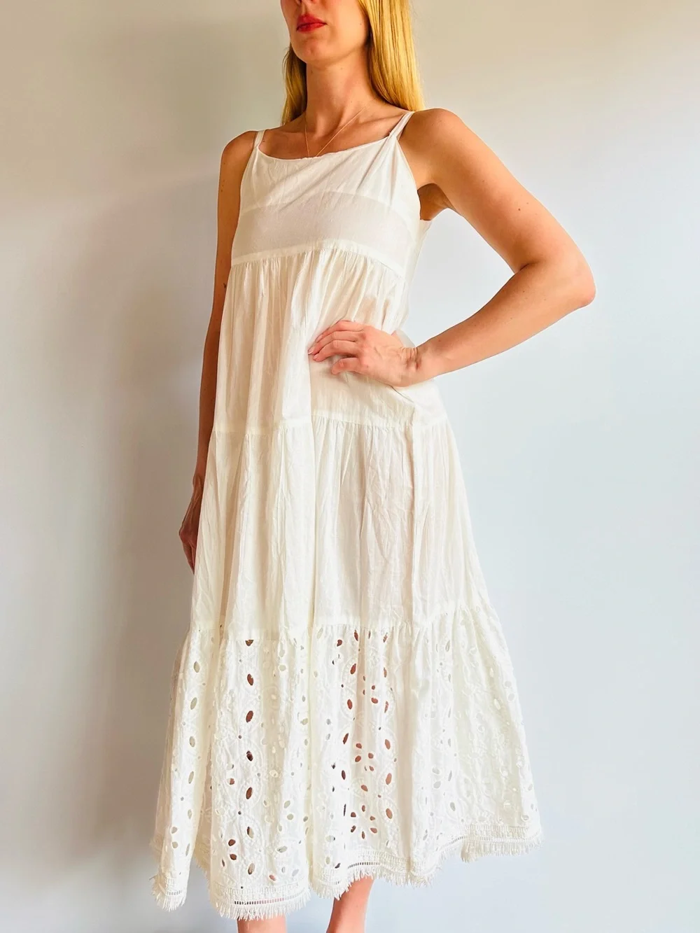 cotton slip maxi dress Vila - Maxi Cami Slip Dress - Women - Cotton - 36 EU